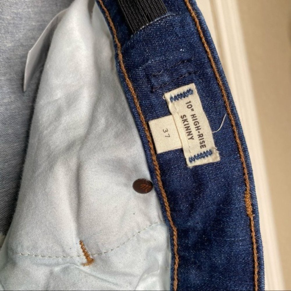 Madewell 10" High-Rise Skinny Jeans: Adjustable Edition Size 37 - Picture 15 of 16